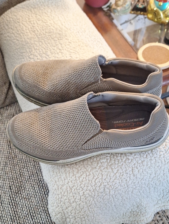 Skechers Other - Skechers Men's Slip-On Loafers in Taupe Knit